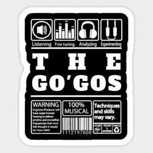 The go'gos Sticker